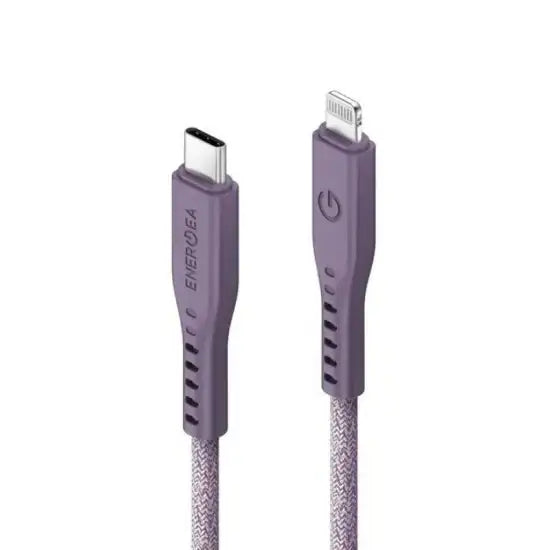 ENERGEA FLOW USB-C TO LIGHTNING CABLE 1.5M - PURPLE - GulfStore.com