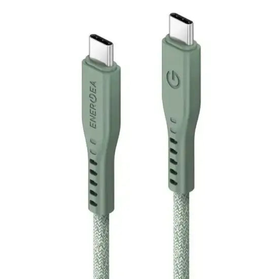 ENERGEA FLOW USB-C TO USB-C CABLE 1.5M - GREEN - GulfStore.com