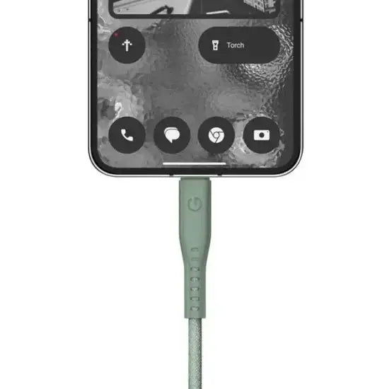 ENERGEA FLOW USB-C TO USB-C CABLE 1.5M - GREEN - GulfStore.com