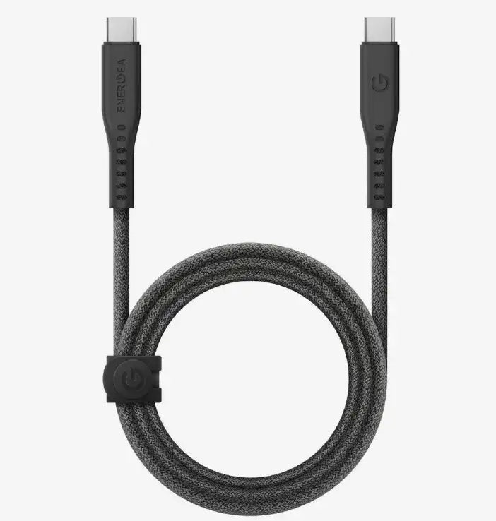 Energea Flow 10Gpbs USB 3.2 Gen 2 USB-C To USB-C Cable 10Gbps 240W With MCT 2m - Black - GulfStore.com