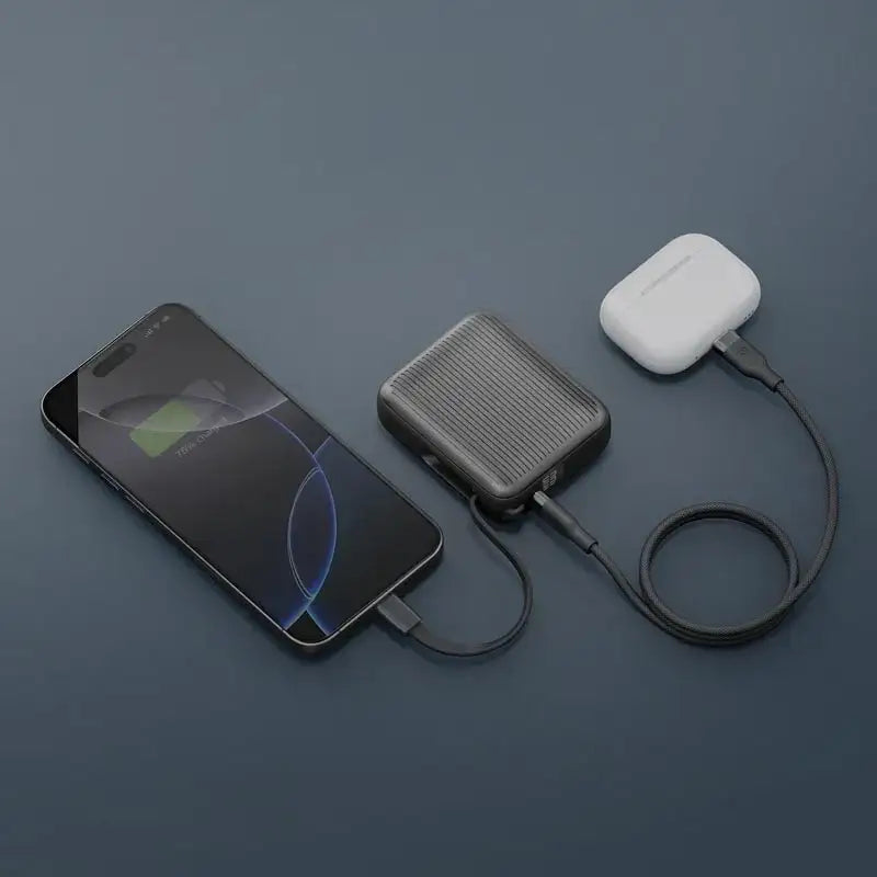 ENERGEA | INTEGRA MINI 35 | 10000MAH POWERBANK WITH BUILT IN USB-C CABLE PD35W | GUN - GulfStore.com