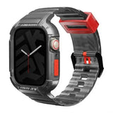 SkinArma Saido 2 in 1 Strap For Apple Watch With Case 45/44 - Smoke - GulfStore.com