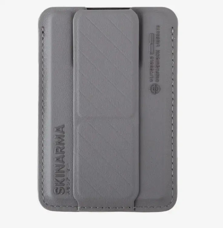 SKINARMA MAG-CHARGE CARD HOLDER WITH GRIP STAND - KADO Grey - GulfStore.com