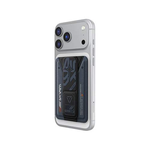 SK-KADO-AEGISBLU | SKINARMA MAGNETIC CARDHOLDER WITH GRIP-STAND KADO | Synthetic Leather | NAVY - GulfStore.com