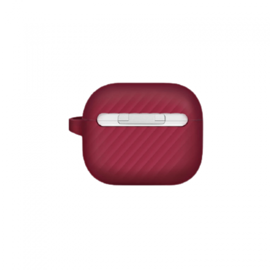 Uniq Vencer Silicone Hang Case for Airpods 3 - Burgundy Maroon
