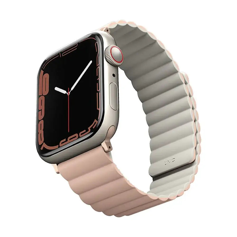 Uniq Revix Reversible Magnetic for Apple Watch Strap 38/40/41mm Blush - Pink/Beige - GulfStore.com