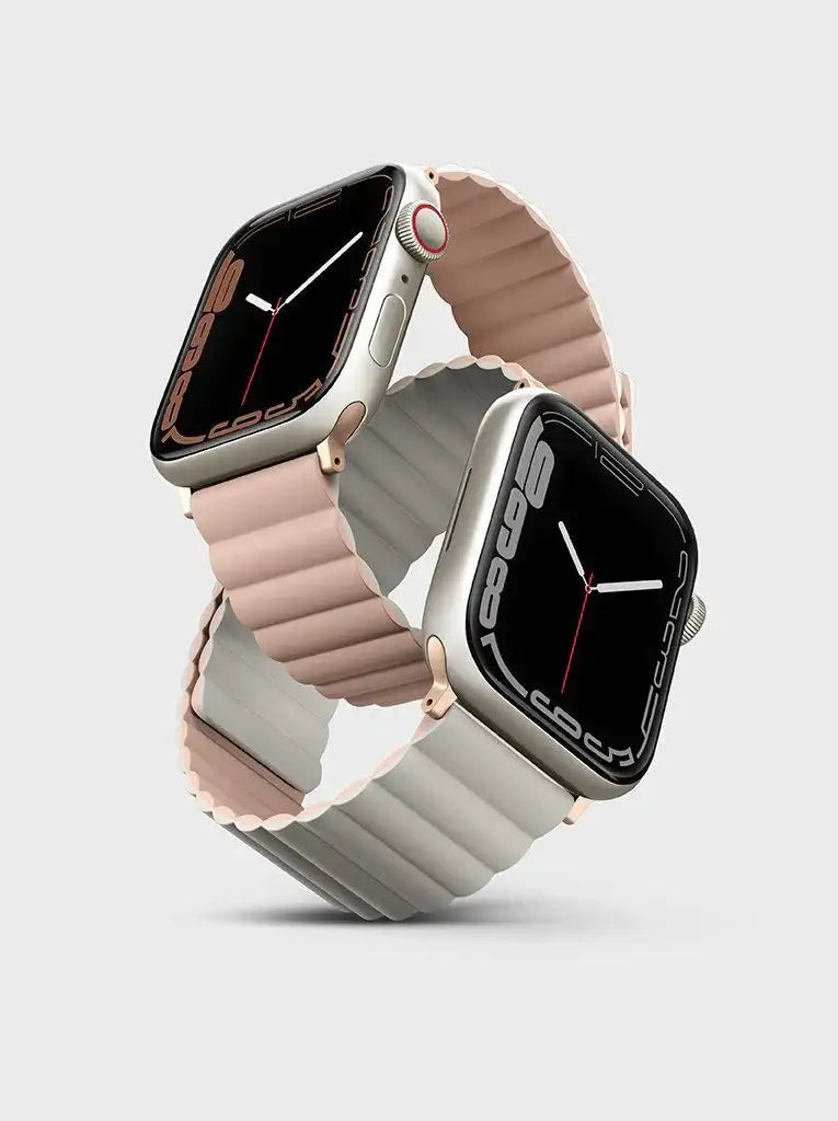 Uniq Revix Reversible Magnetic for Apple Watch Strap 38/40/41mm Blush - Pink/Beige - GulfStore.com