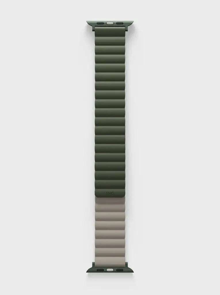 Uniq Revix Reversible Magnetic for Apple Watch Strap 42/44/45mm - Pine Green/Taupe - GulfStore.com