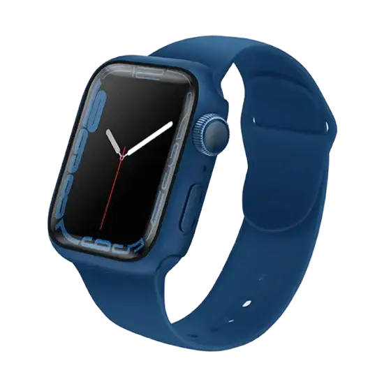 Uniq Legion Case With Screen Protection for Apple Watch 45mm - Cobalt Blue - GulfStore.com