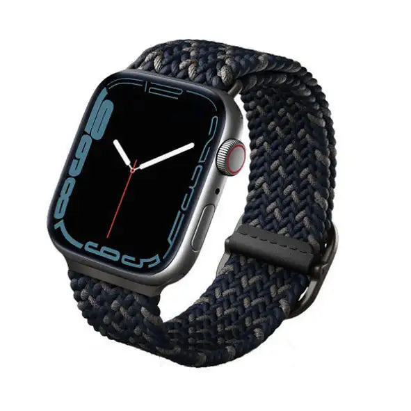 UNIQ Aspen Designer Ed Braided Apple Watch Strap 45/44/42mm - Obsidian Blue - GulfStore.com
