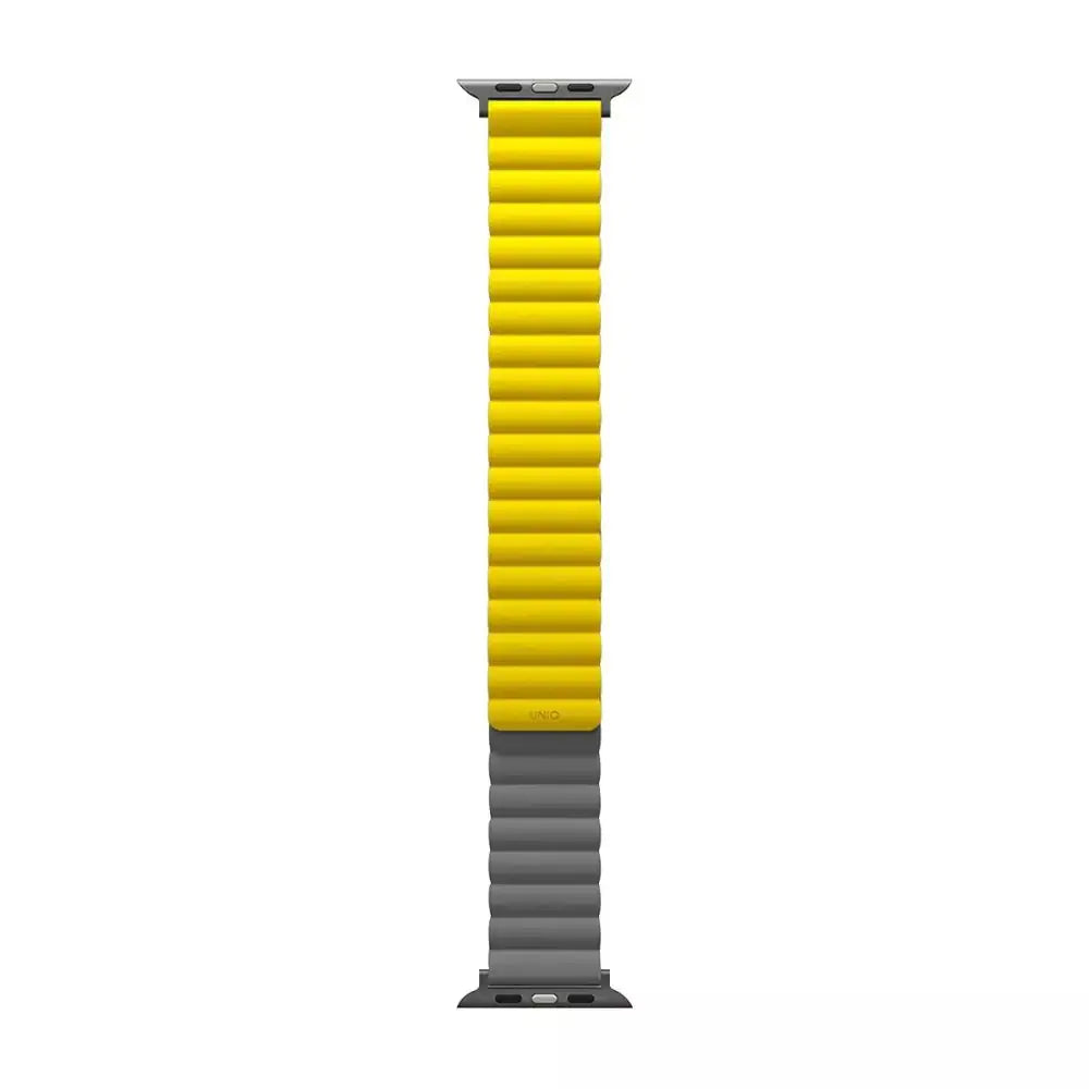 Uniq Revix Silicone Magnetic Strap for Apple Watch 42, 44, 45mm - mustard-khaki - GulfStore.com