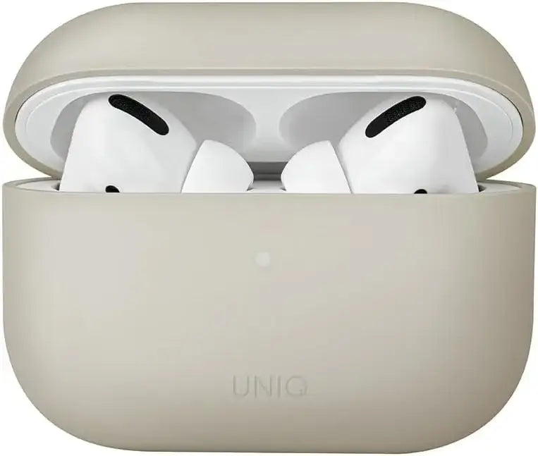 UNIQ LINO HYBRID LIQUID SILICON AIRPODS PRO 2ND GEN (2022) CASE - BEIGE (IVORY) - GulfStore.com