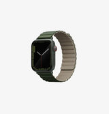 UNIQ REVIX REVERSIBLE MAGNETIC APPLE WATCH STRAP 49/45/44/42MM - MOSS GREEN/TAN - GulfStore.com