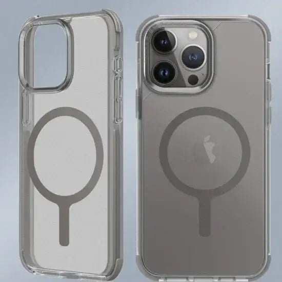 UNIQ HYBRID IPHONE 15 PRO MAX MAGCLICK CHARGING COMBAT (AF) - FROST GREY - GulfStore.com