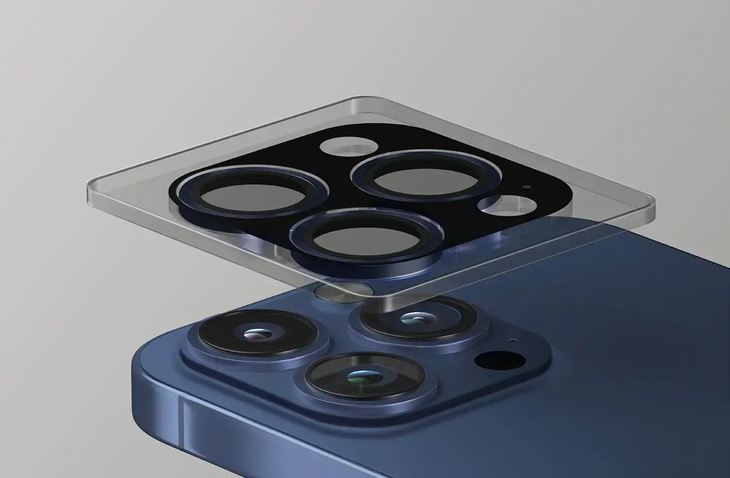 UNIQ OPTIX IPHONE PRO (2023) 6.1 ALUMINIUM CAMERA LENS PROTECTOR - DEEP NAVY (DARK BLUE) - GulfStore.com