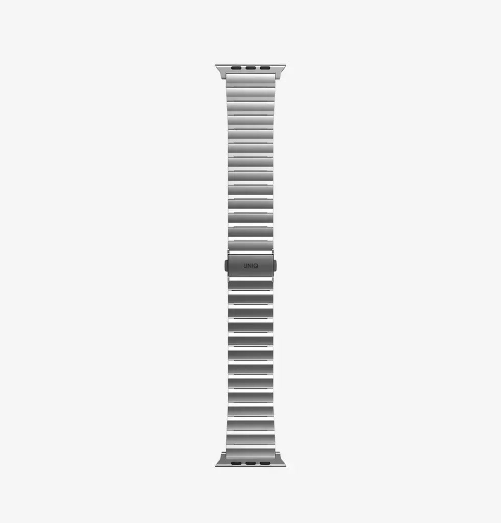 UNIQ Strova Stainless Steel Band For Apple Watch 49/45/44mm - Silver -49MM-STRVSIL - GulfStore.com