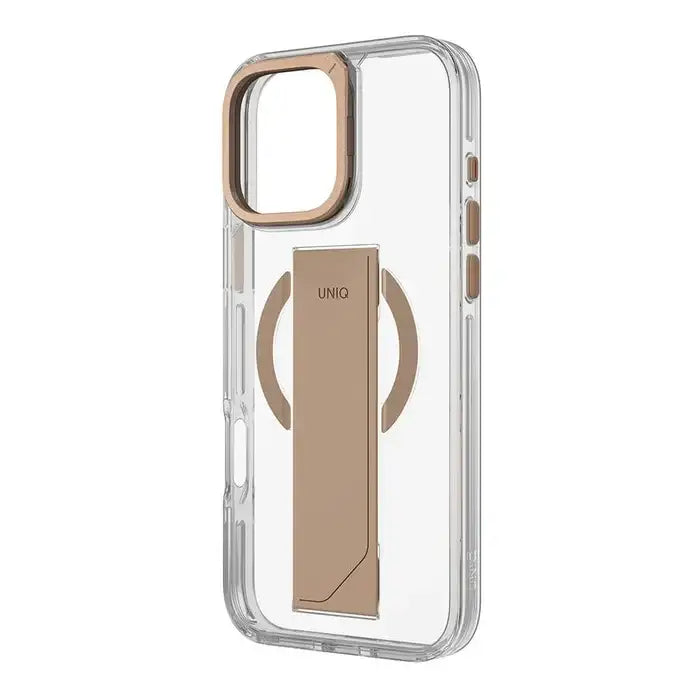 Uniq Hybrid Heldro Iphone 16 Pro Magsafe Stand Case - Gold - GulfStore.com