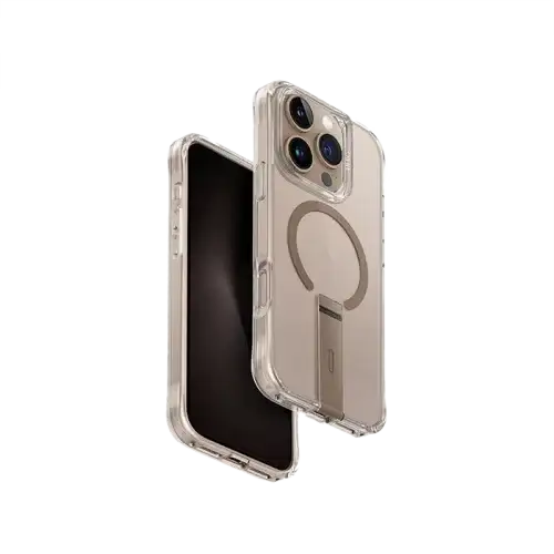 UNIQ HYBRID IPHONE 16 PRO (2024) 6.9 MAGCLICK CHARGING ELEVA WITH VERTICAL STAND - TAUPE GOLD (TAUPE GOLD) - GulfStore.com