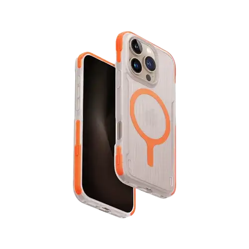 UNIQ HYBRID IPHONE 16 PRO MAX MAGCLICK CHARGING COMBAT ACTIVE - VOLT ORANGE (VOLT ORANGE) - GulfStore.com