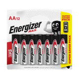Energizer Max AA Alkaline Batteries – 12-Pack (BP12)