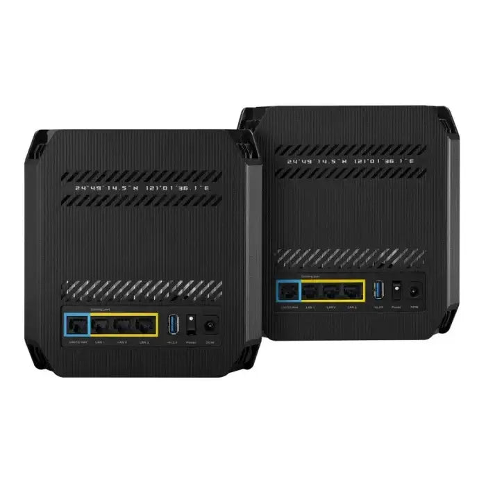 ROG Rapture GT6 WiFI 6 Tr-Band Gaming Mesh System ( Pack of 2) - Black Color - GulfStore.com