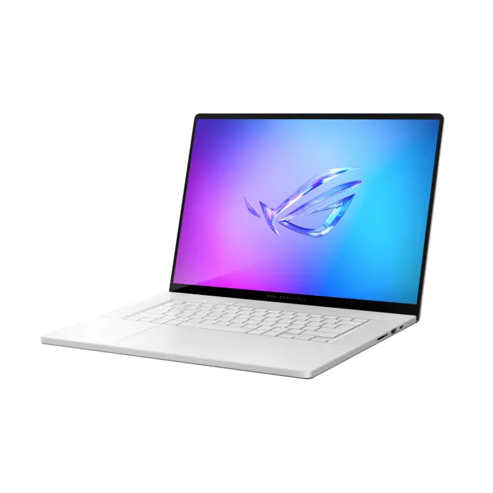 Asus Rog Zephyrus G16 GU605CW Gaming Laptop, Intel Core Ultra 9 285H Processor, 32GB RAM, 1TB SSD, RTX 5080 16GB VGA, 16" OLED WQXGA, 240Hz Display, 1-Zone RGB Backlit Chiclet Keyboard (English/Arabic), Windows 11 Pro (License), Platinum White