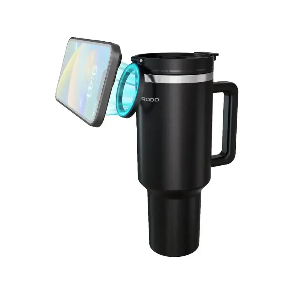 Porodo Lifestyle Hydrate & Hold Magnetic Mount 40oz Insulated Tumbler(PD-LFST147-BK) - GulfStore.com