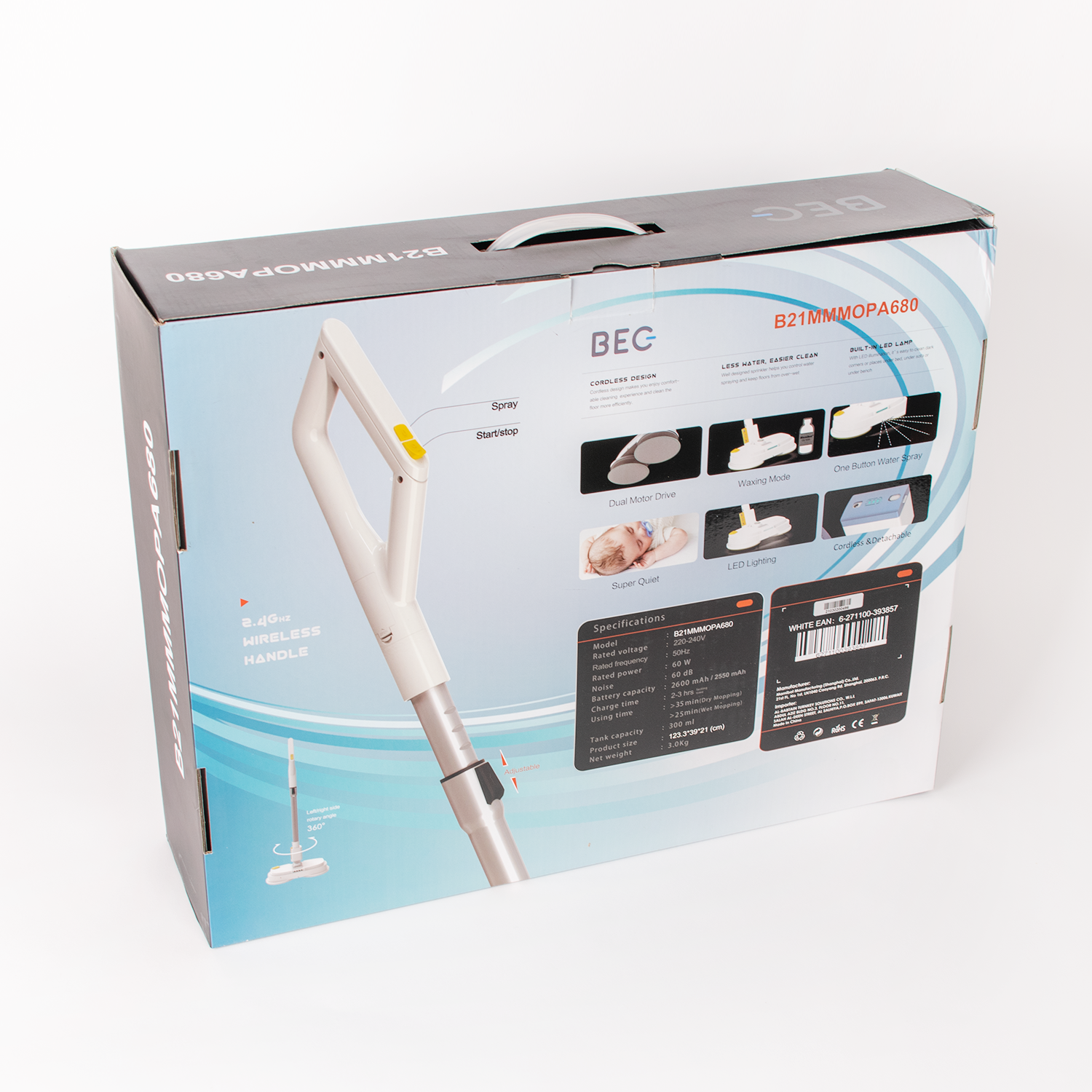 BEC Cordless Multi - Function Floor Cleaner B21MMMOPA680