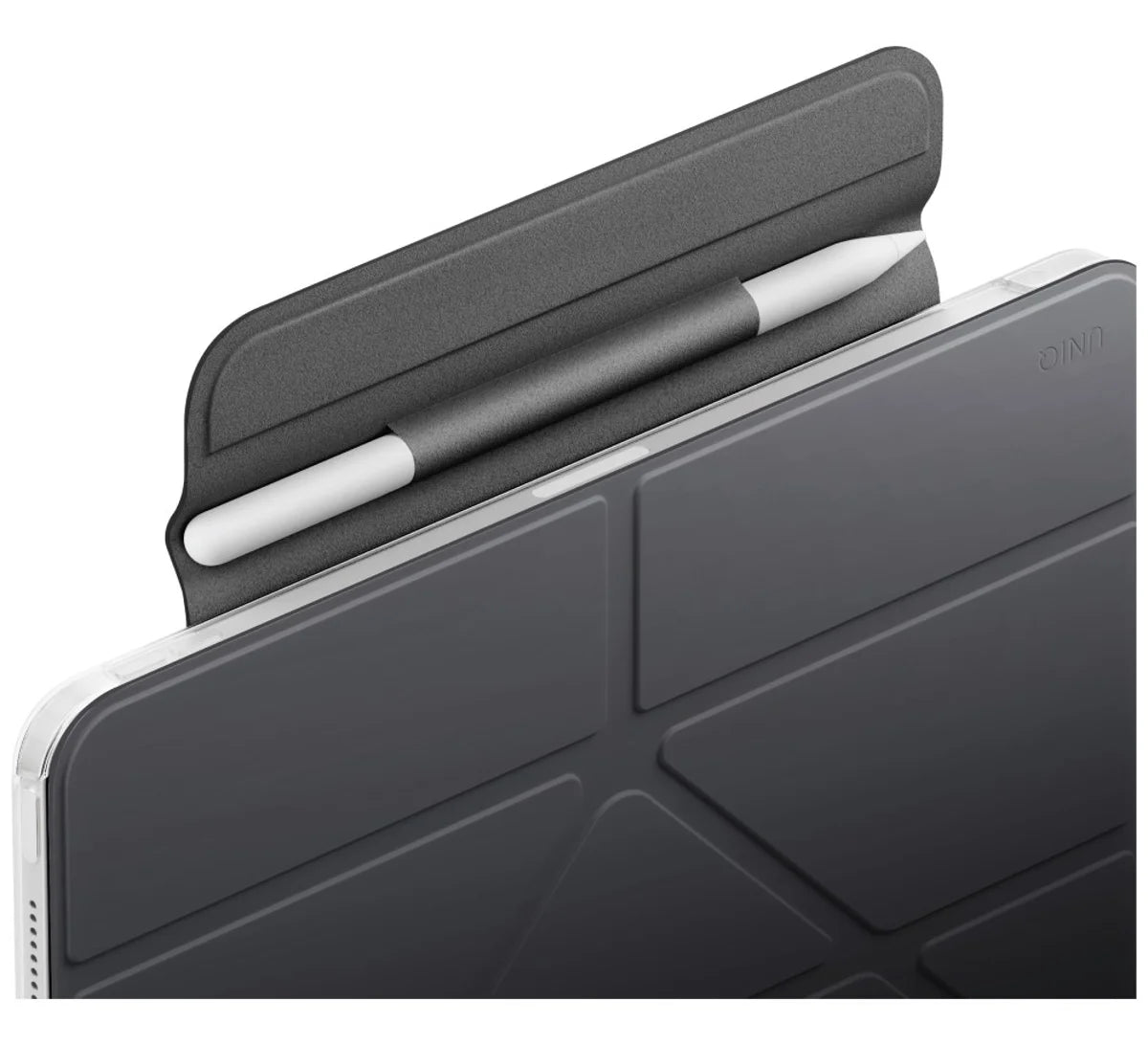 Uniq Camden Lite Case With Detachable Pencil Sleeve for iPad Air 11" M4 - Charcoal Grey