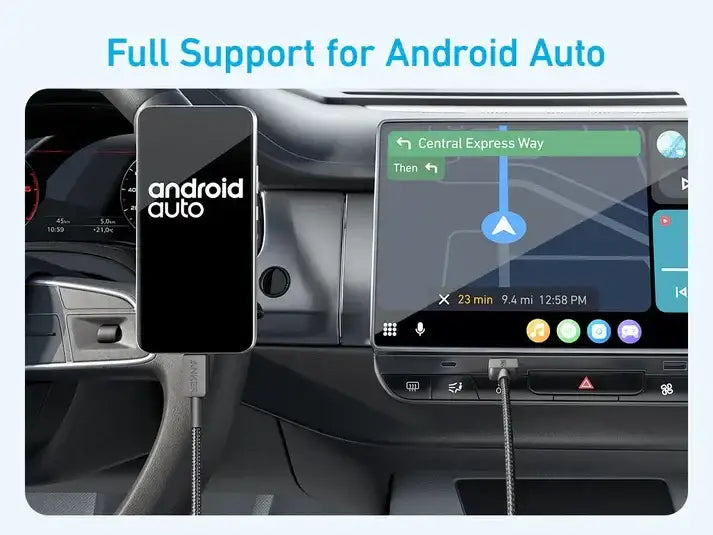 Anker 322 USB-A to USB-C Cable Braided (0.9m/3ft) A81H5H11 - Black - GulfStore.com