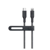 A8623012 | كابل أنكر USB-C إلى لايتنينج | 6 أقدام/1.8 متر | نايلون جديد | أسود