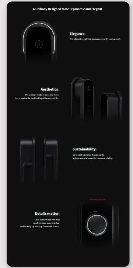 AQARA Smart Lock D100 Zigbee | AD012GLB01 - GulfStore.com