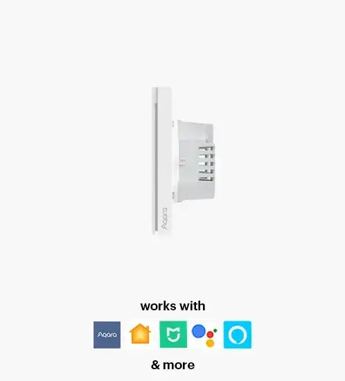 Aqara Smart Wall Switch H1(No Neutral, Double Rocker) - with installation | AK074EUW01 - GulfStore.com