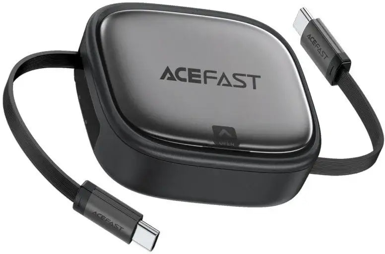 AceFast | 18491 | J3 | Multifunctional Travel Set With Retractable Charging Data Cable | Black - GulfStore.com