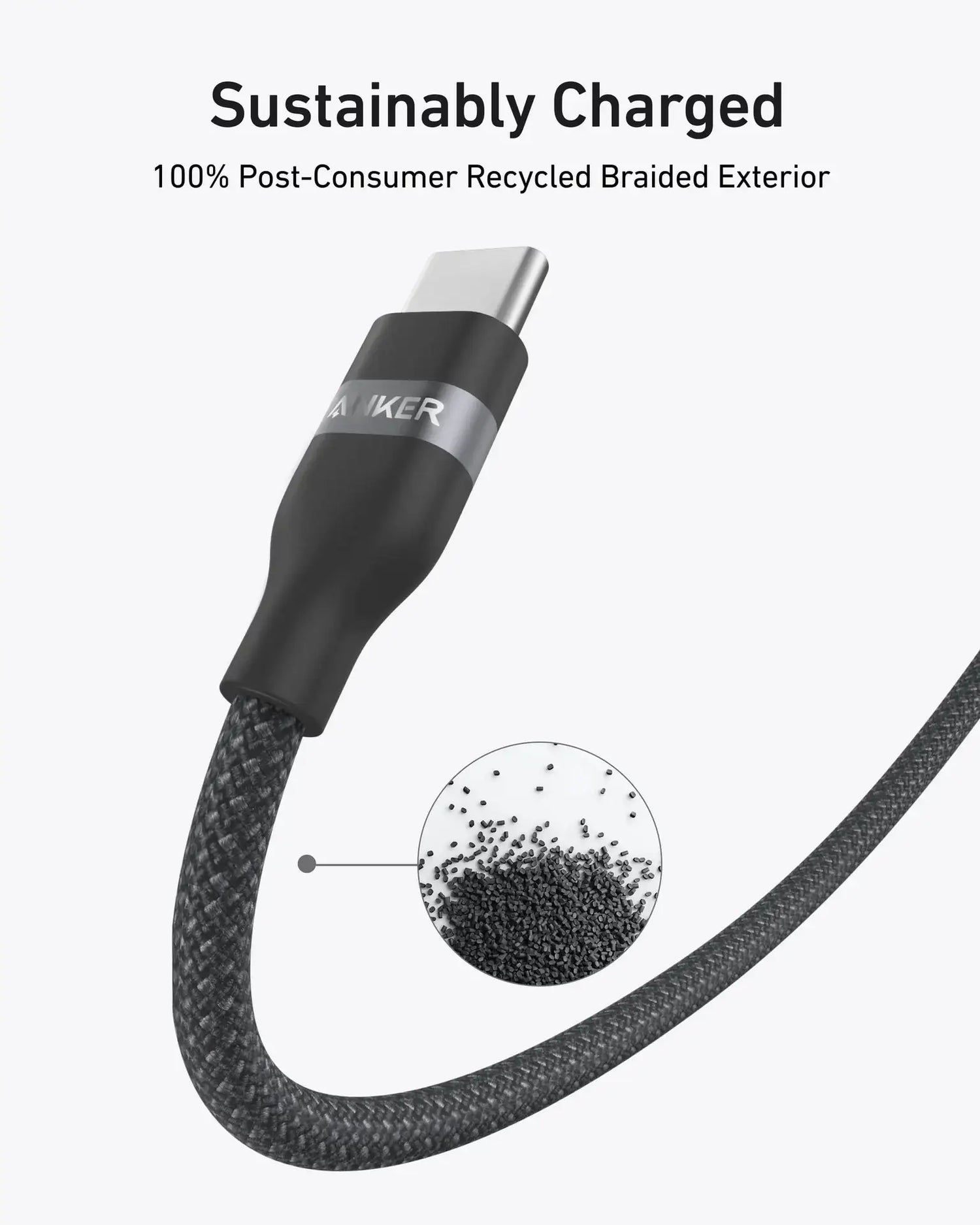 A82E2H12 Anker USB-C to USB-C Cable 240W (Upcycled-Braided) (1.8m/6ft) -Black - GulfStore.com
