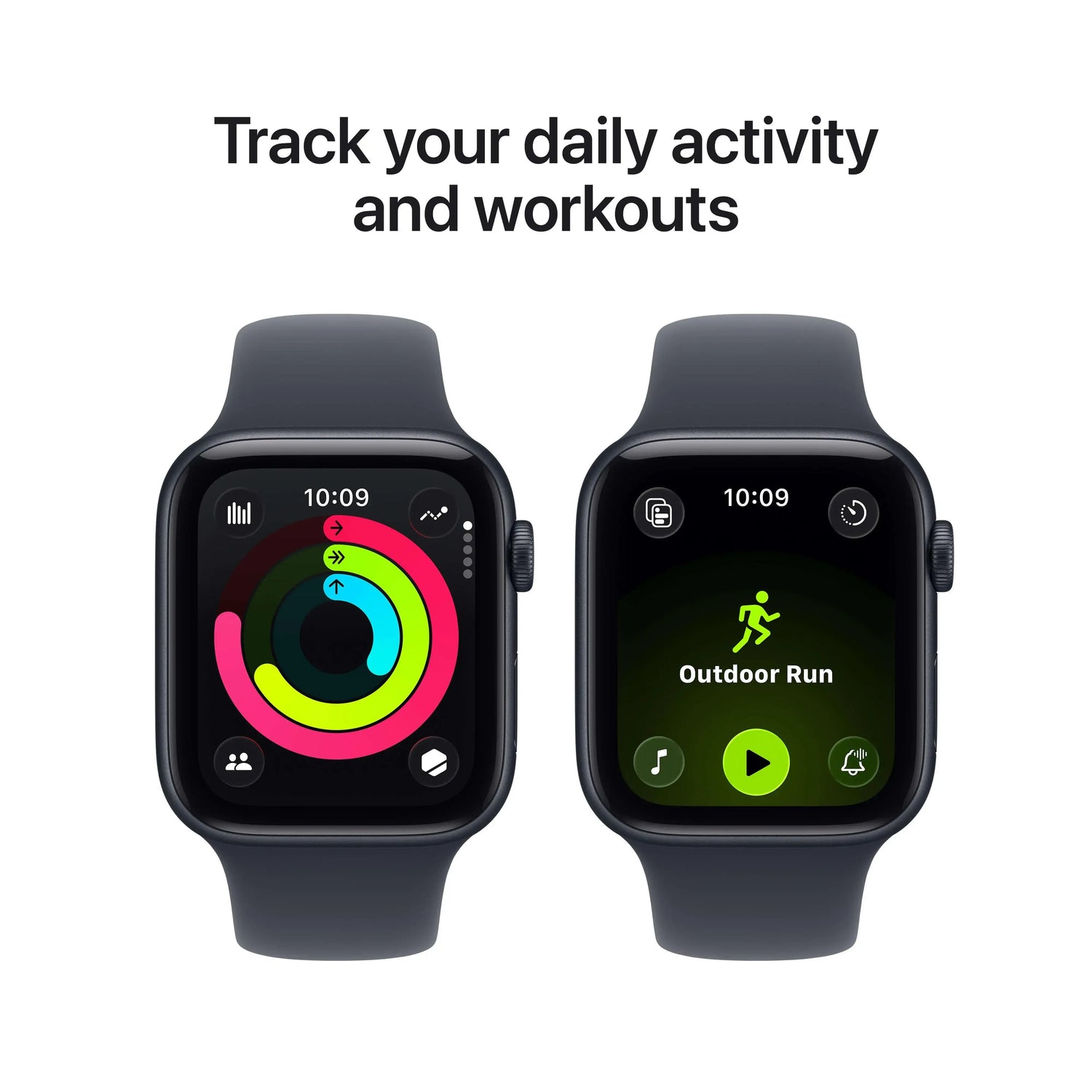 Apple Watch SE 3 GPS 40mm Midnight Aluminium Case with Midnight Sport Band - S/M - GulfStore.com