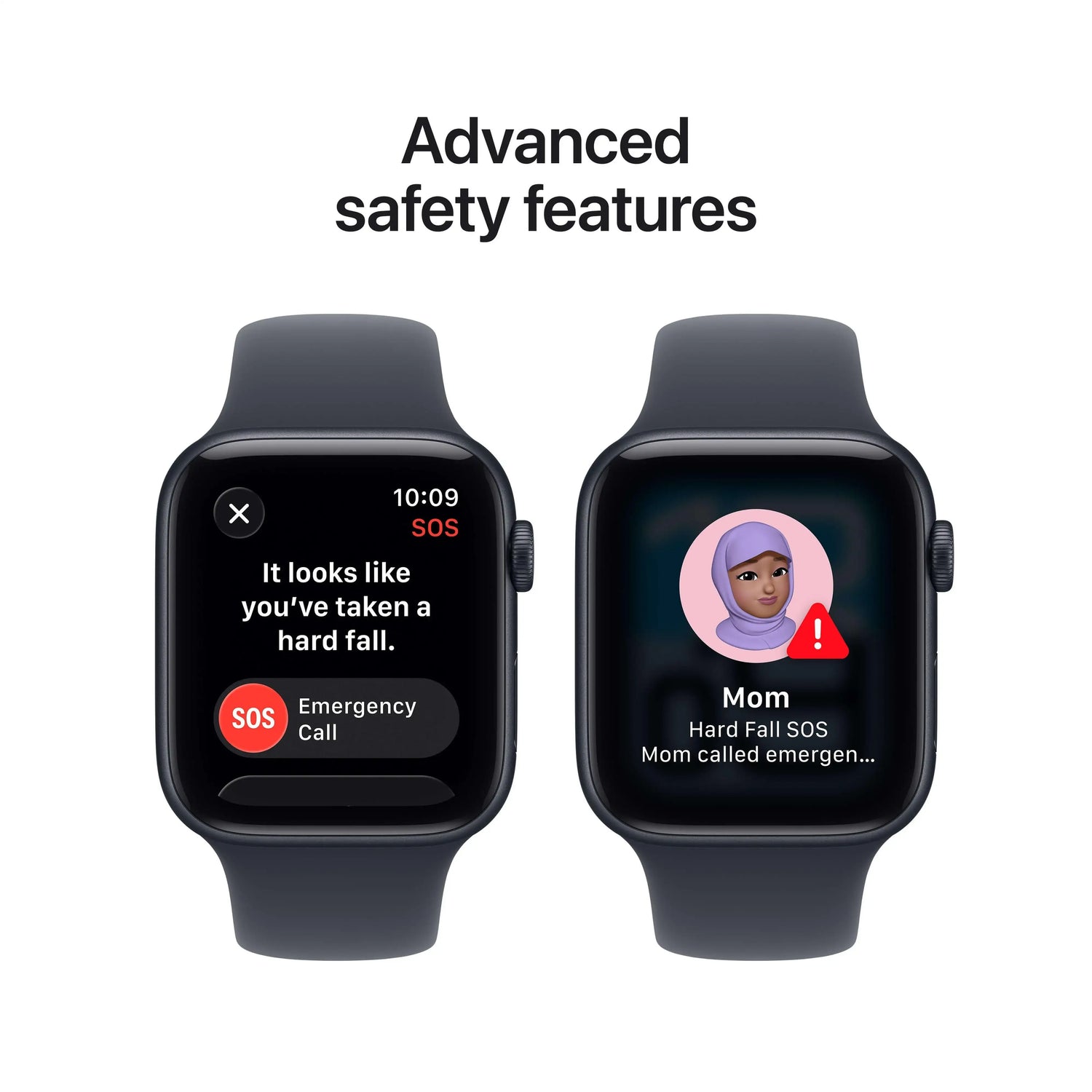 Apple Watch SE 3 GPS 44mm Midnight Aluminium Case with Midnight Sport Band - S/M - GulfStore.com