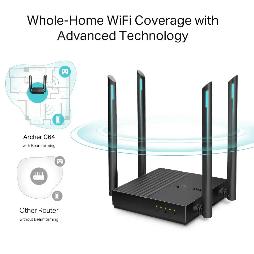 TP-Link AC1200 Dual Band Gigabit Router - GulfStore.com