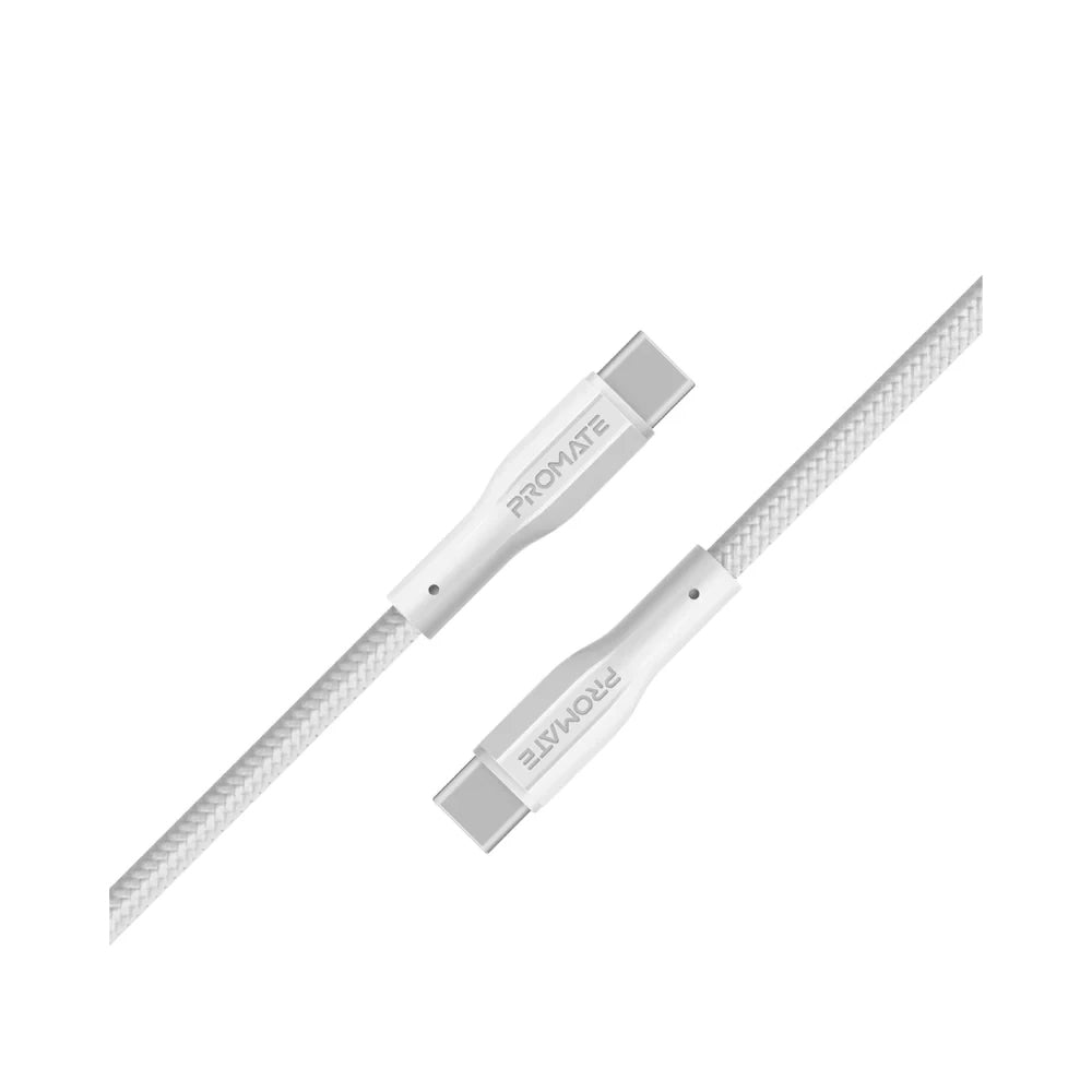PROMATE xcord-CC.White High Tensile Strength Data & Charge USB-C Cable