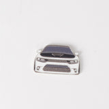 White Dodge Charger Sticker