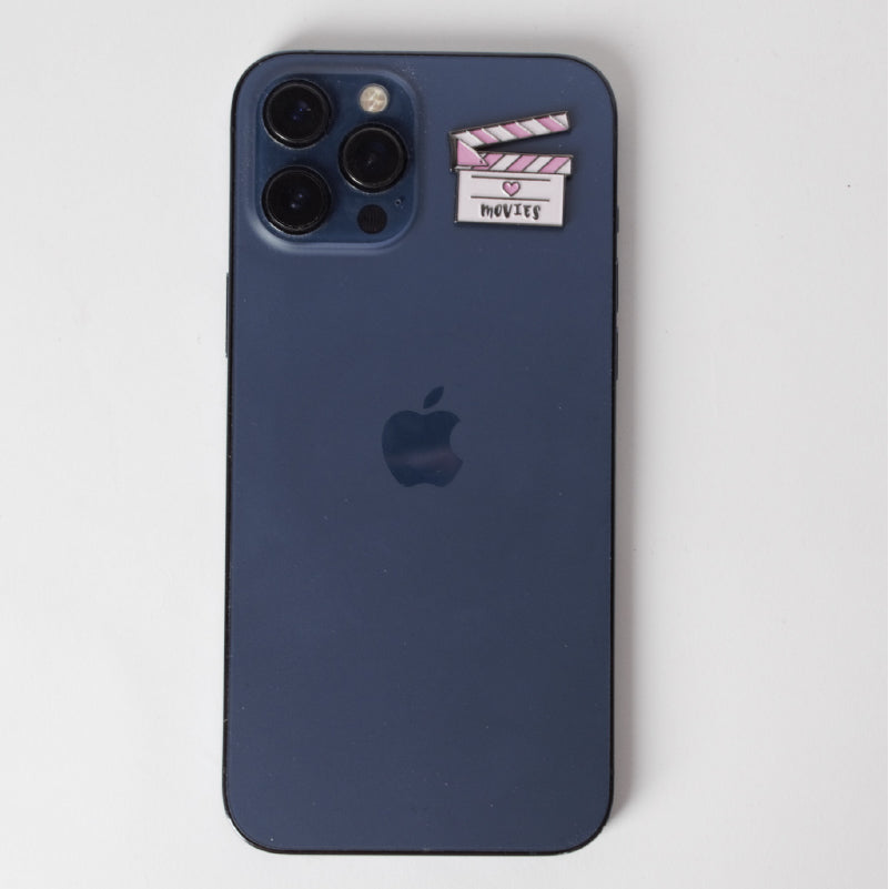 Pink Movies Badge Sticker