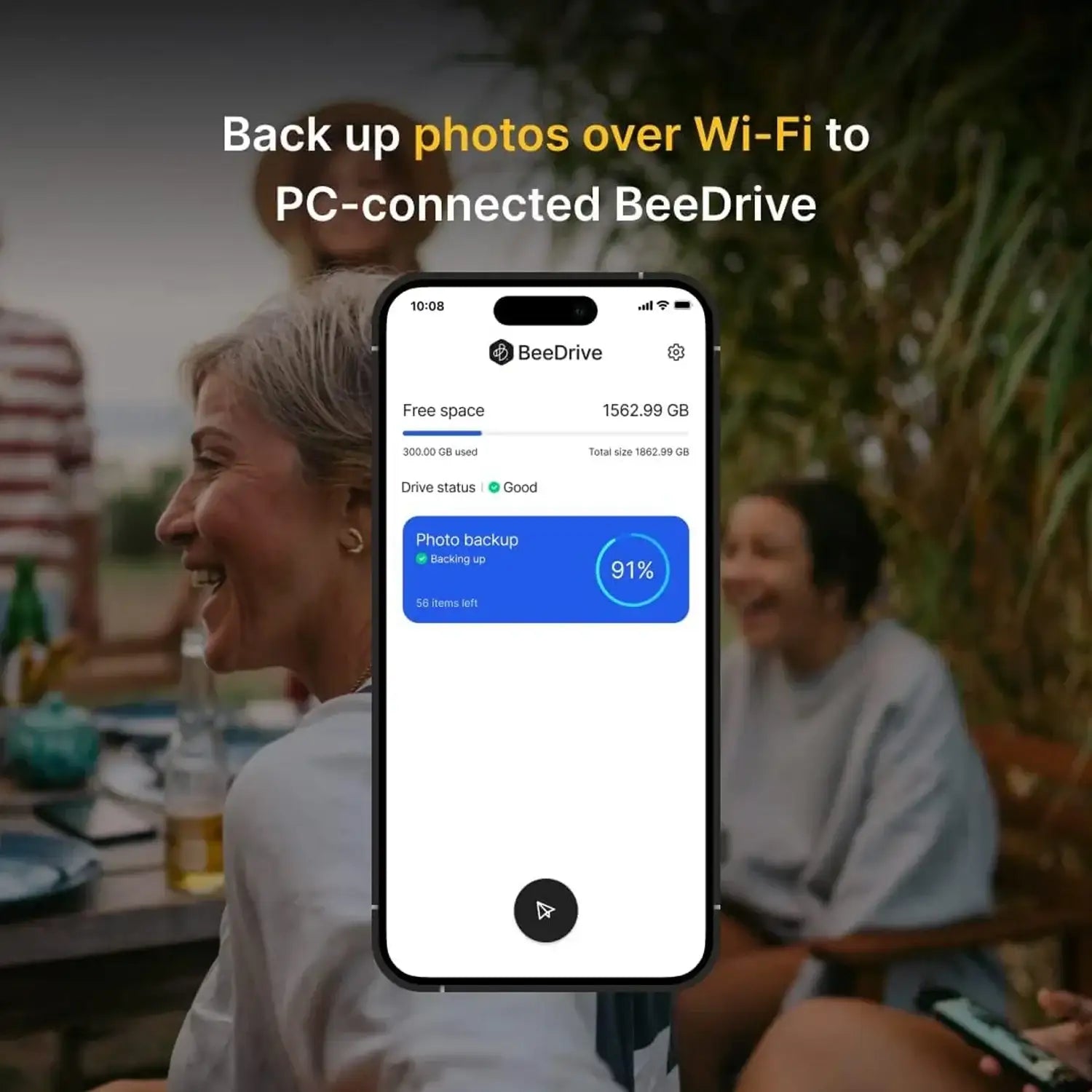 Synology BeeDrive 2TB │ Simultaneously Back up Windows Files & iOS/Android Photos │ Transfer Files from Smartphone to PC Over Wi-Fi - GulfStore.com