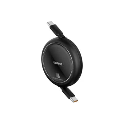 Baseus Free2Draw USB-C To USB-C 100W Mini Retractable Cable 1m – Black