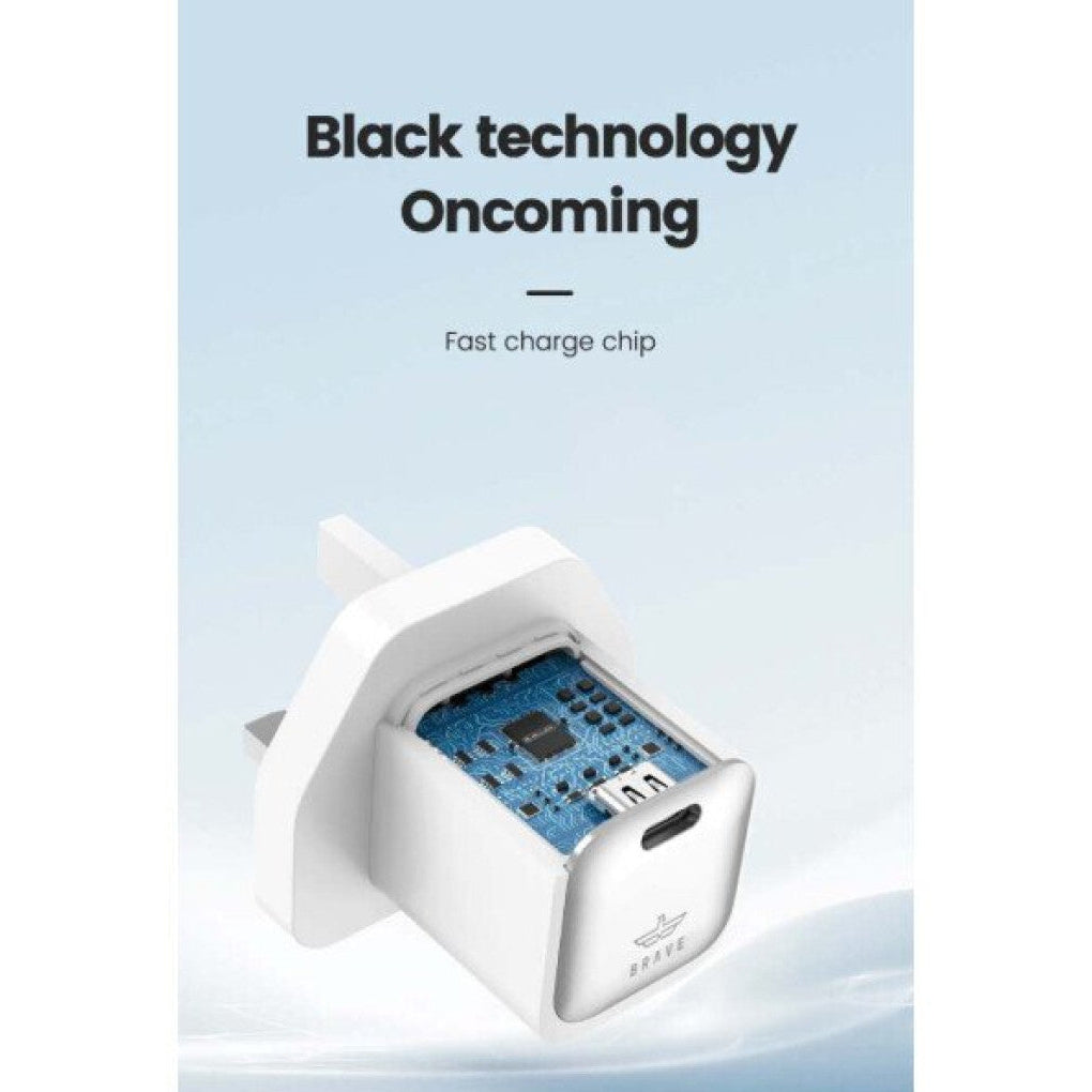 18633 | BTC-28 | Brave 20W Gan Fastcharger Pd20W Fast Charger