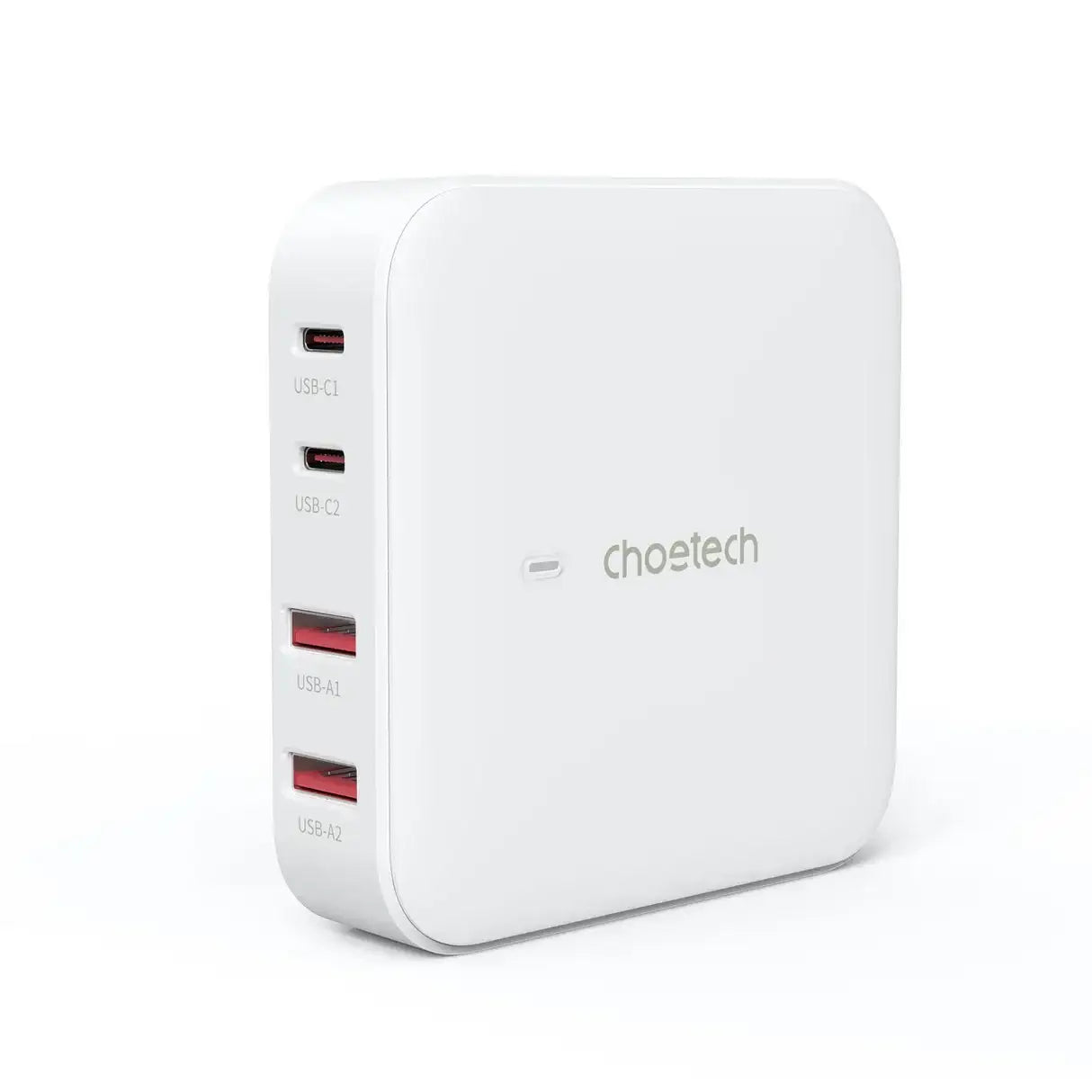 Choetech GaN 100W 4 ports desktop charger UK white - GulfStore.com
