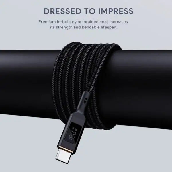 CB-NAC2-WH | Aukey Nylon braided USB-A to USB-C Cable | 1.8 M - GulfStore.com
