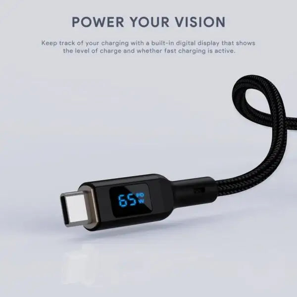 CB-NAC2-WH | Aukey Nylon braided USB-A to USB-C Cable | 1.8 M - GulfStore.com