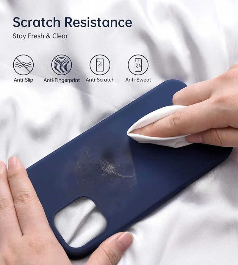 Choetech , Silicon Magnatic Phone Case For iPhone 12/12pro - Blue , PC0095-MB-Blue