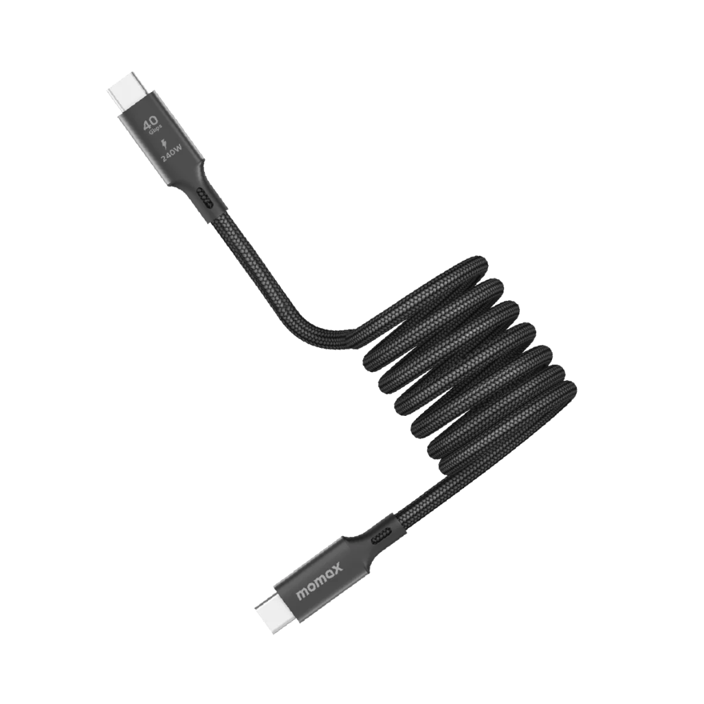 DC63D | Momax Mag.link 240W USB-C to USB-C USB4 40Gbps Magnetic Cable 1.5m | Black