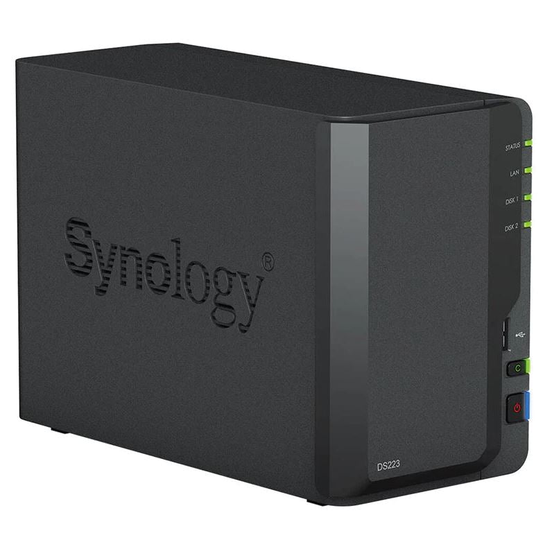 Synology DiskStation DS223 - 8TB / 2x 4TB / SATA / 2-Bays / USB / LAN / Desktop
